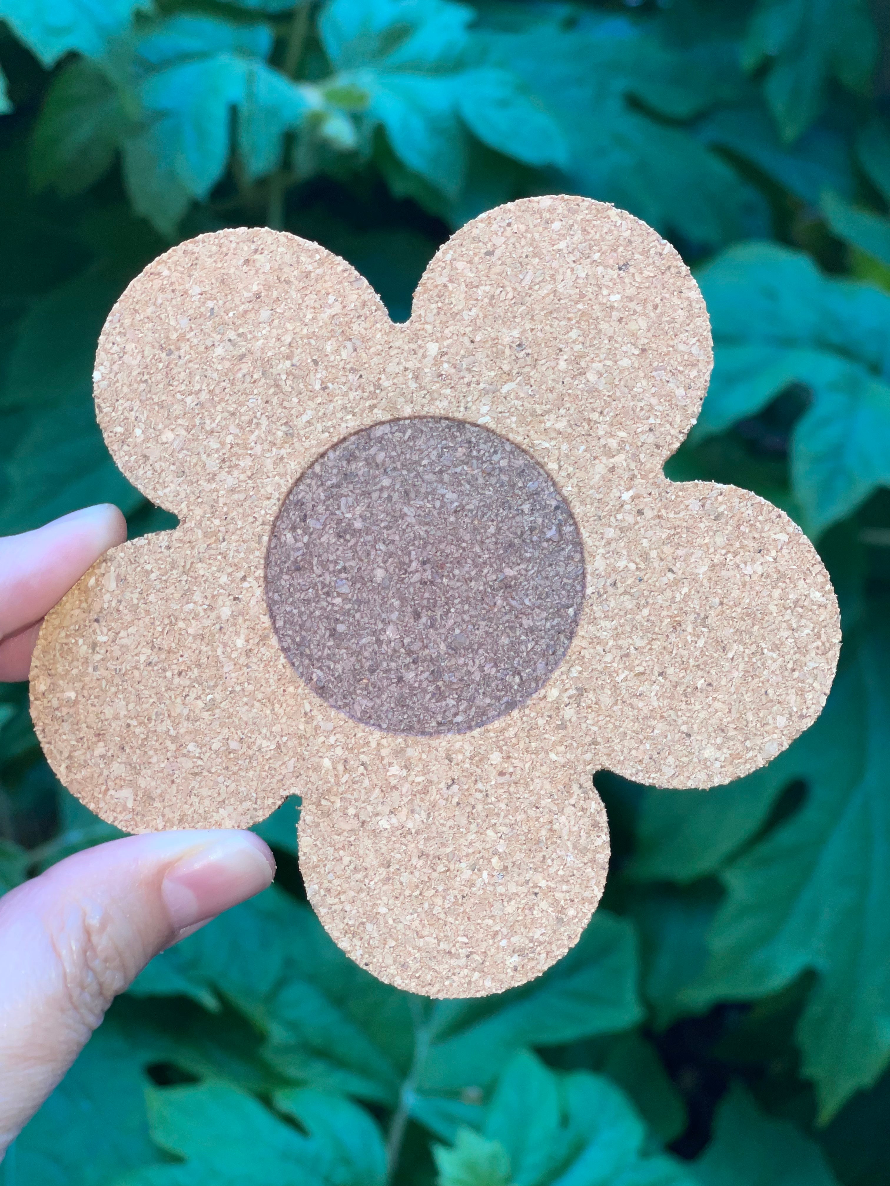 Flower shaped Thick Cork Coasters Absorbent Heat resistant - Temu